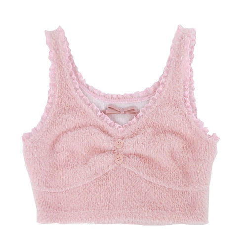 Love Kawaii Cute Pink Frilly Outfit Only Pink Vest S Clothing and Accessories by The Kawaii Shoppu | The Kawaii Shoppu