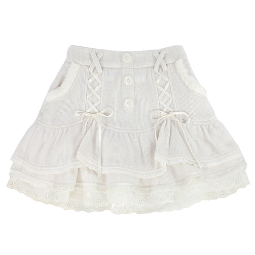 Love Kawaii Cute Pink Frilly Outfit Only White Skirt S Clothing and Accessories by The Kawaii Shoppu | The Kawaii Shoppu