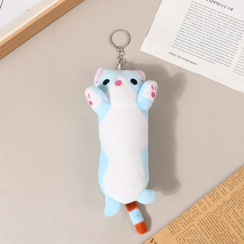 Lovely Long Cat Plushie Key Chain Soft Toy by The Kawaii Shoppu | The Kawaii Shoppu