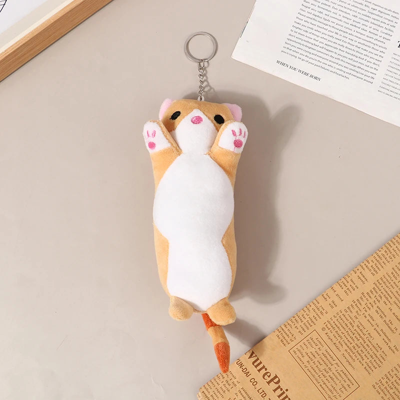 Lovely Long Cat Plushie Key Chain Soft Toy by The Kawaii Shoppu | The Kawaii Shoppu