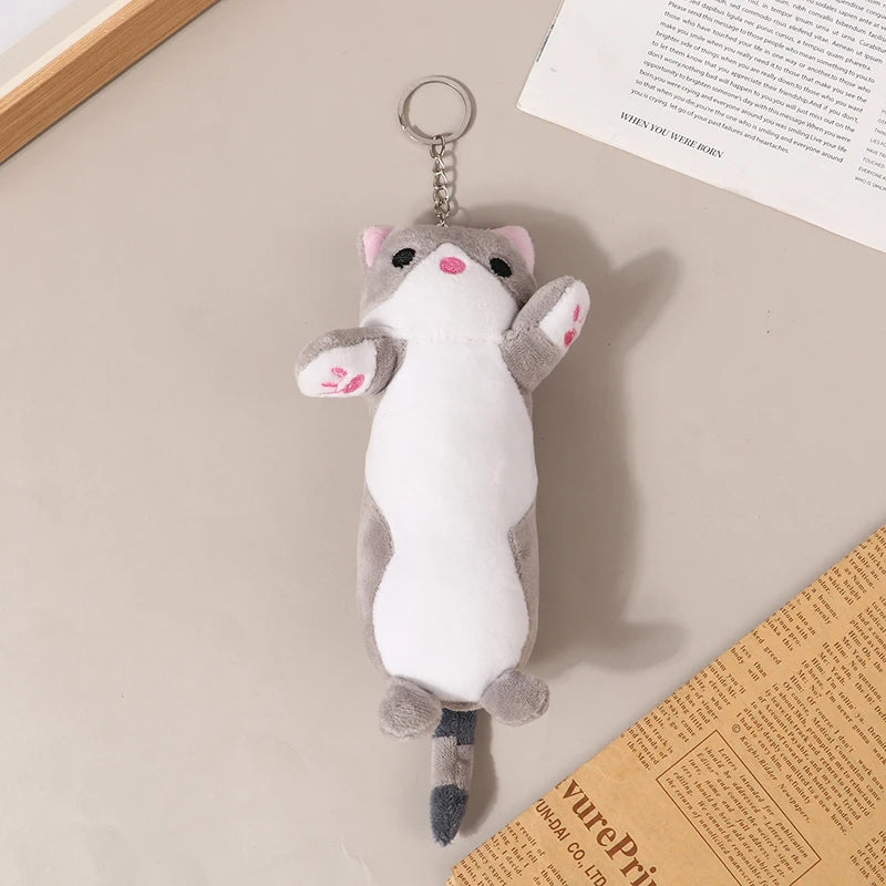 Lovely Long Cat Plushie Key Chain Soft Toy by The Kawaii Shoppu | The Kawaii Shoppu