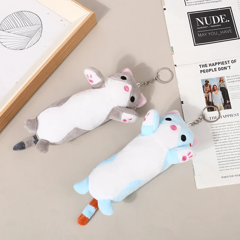 Lovely Long Cat Plushie Key Chain Soft Toy by The Kawaii Shoppu | The Kawaii Shoppu