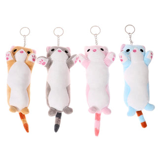 Lovely Long Cat Plushie Key Chain Soft Toy by The Kawaii Shoppu | The Kawaii Shoppu