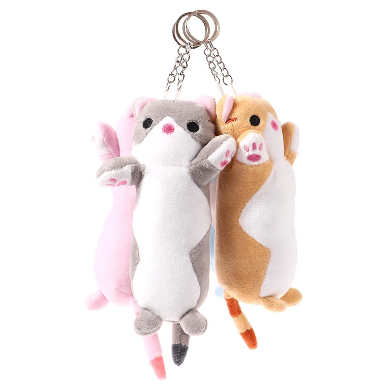 Lovely Long Cat Plushie Key Chain Soft Toy by The Kawaii Shoppu | The Kawaii Shoppu