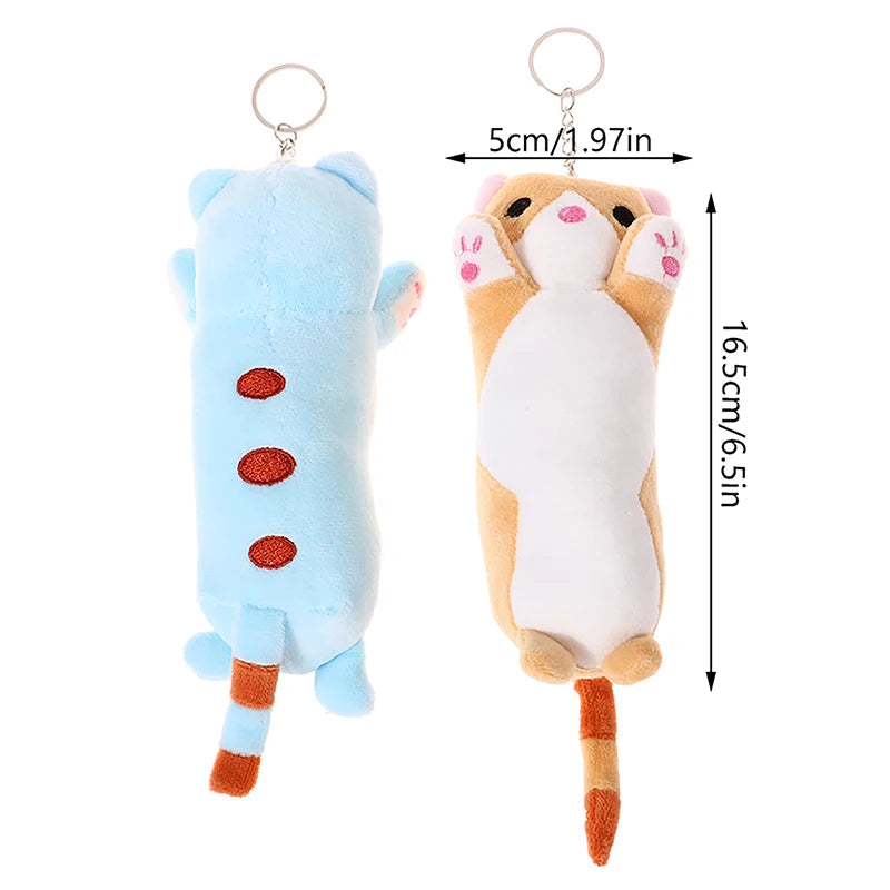 Lovely Long Cat Plushie Key Chain Soft Toy by The Kawaii Shoppu | The Kawaii Shoppu