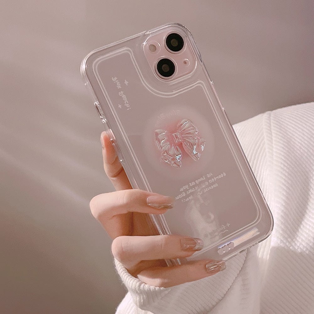 Luxury Sweet Girls Crystal Bow Tie Kawaii Phone Case For iPhone Case Phone Cases & Covers The Kawaii Shoppu