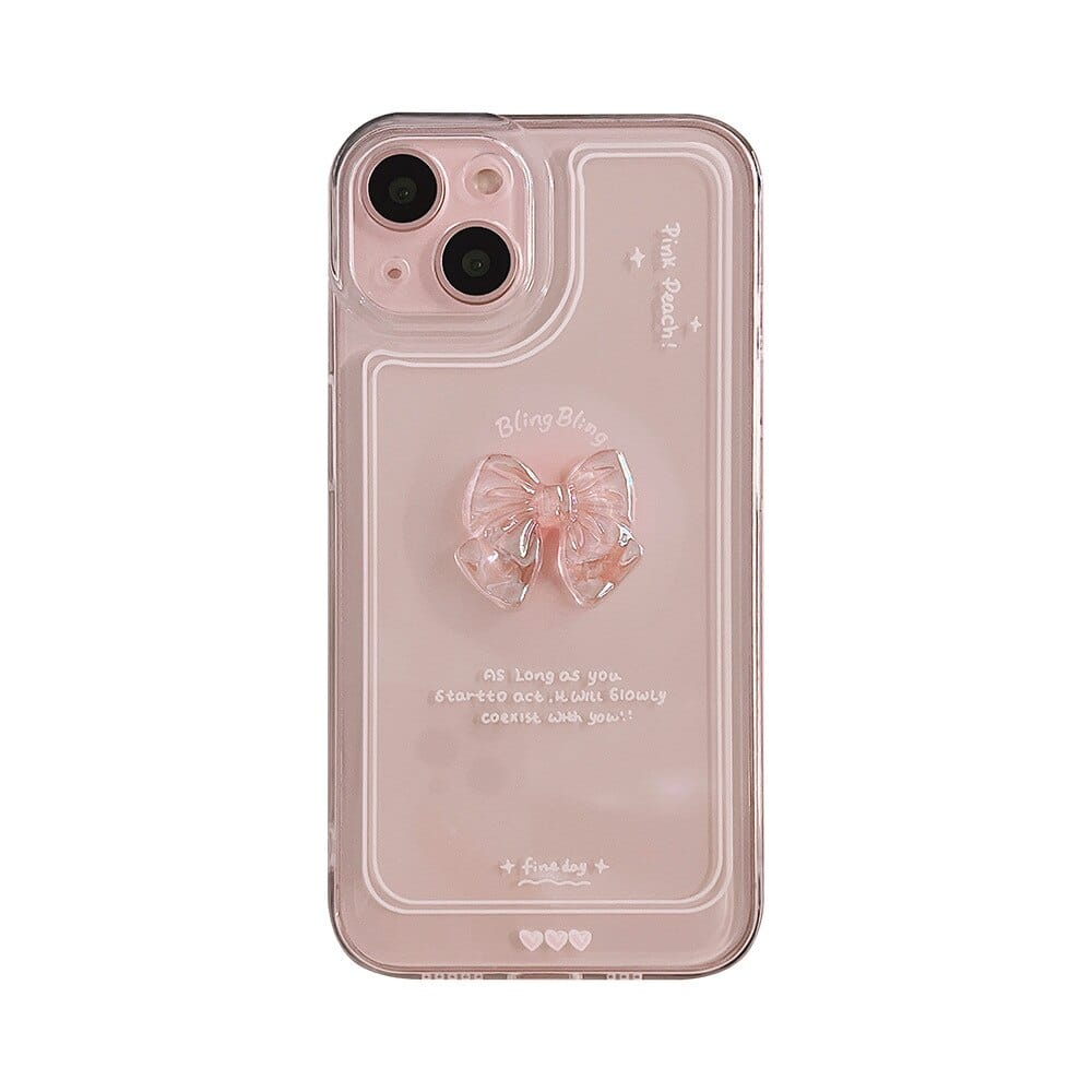 Luxury Sweet Girls Crystal Bow Tie Kawaii Phone Case For iPhone Case Phone Cases & Covers The Kawaii Shoppu