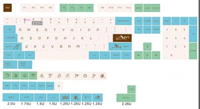 Magical Forest 135 XDA Mechanical Keycaps Keyboard The Kawaii Shoppu