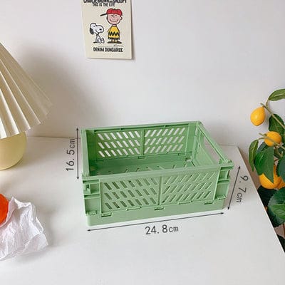 Mini Foldable Desktop Organizer Big Green Decor The Kawaii Shoppu