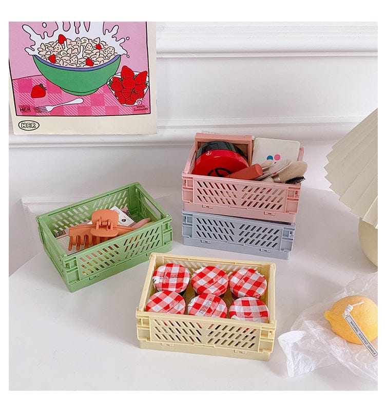 Mini Foldable Desktop Organizer Decor The Kawaii Shoppu