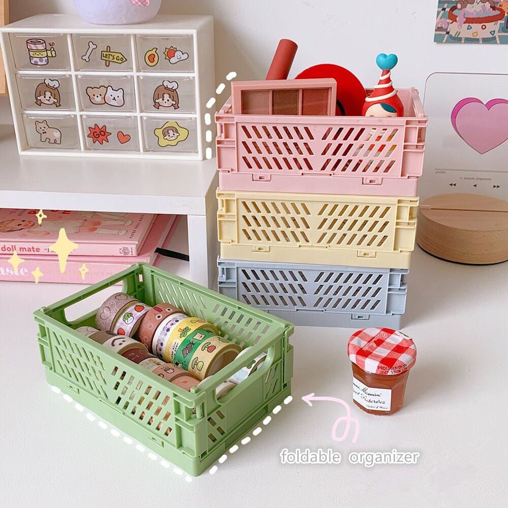 Mini Foldable Desktop Organizer Decor The Kawaii Shoppu