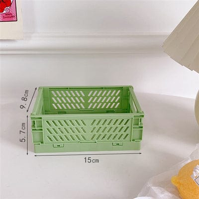 Mini Foldable Desktop Organizer Mini Green Decor The Kawaii Shoppu