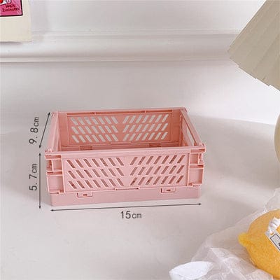 Mini Foldable Desktop Organizer Mini Pink Decor The Kawaii Shoppu