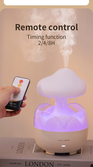 Mushroom Rain Cloud Aroma Diffuser & Humidifier with Night Light