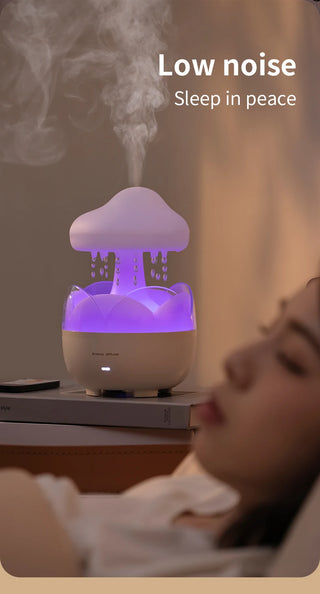 Mushroom Rain Cloud Aroma Diffuser & Humidifier with Night Light