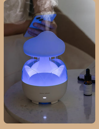 Mushroom Rain Cloud Aroma Diffuser & Humidifier with Night Light