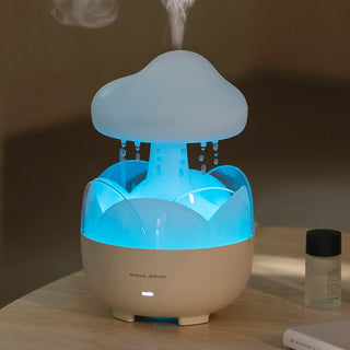 Mushroom Rain Cloud Aroma Diffuser & Humidifier with Night Light