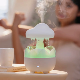 Mushroom Rain Cloud Aroma Diffuser & Humidifier with Night Light