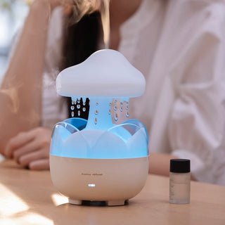 Mushroom Rain Cloud Aroma Diffuser & Humidifier with Night Light