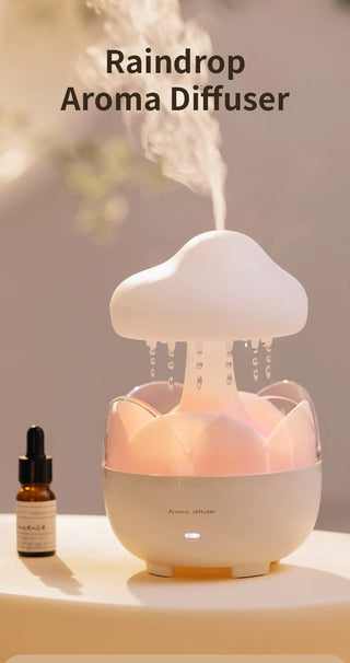 Mushroom Rain Cloud Aroma Diffuser & Humidifier with Night Light