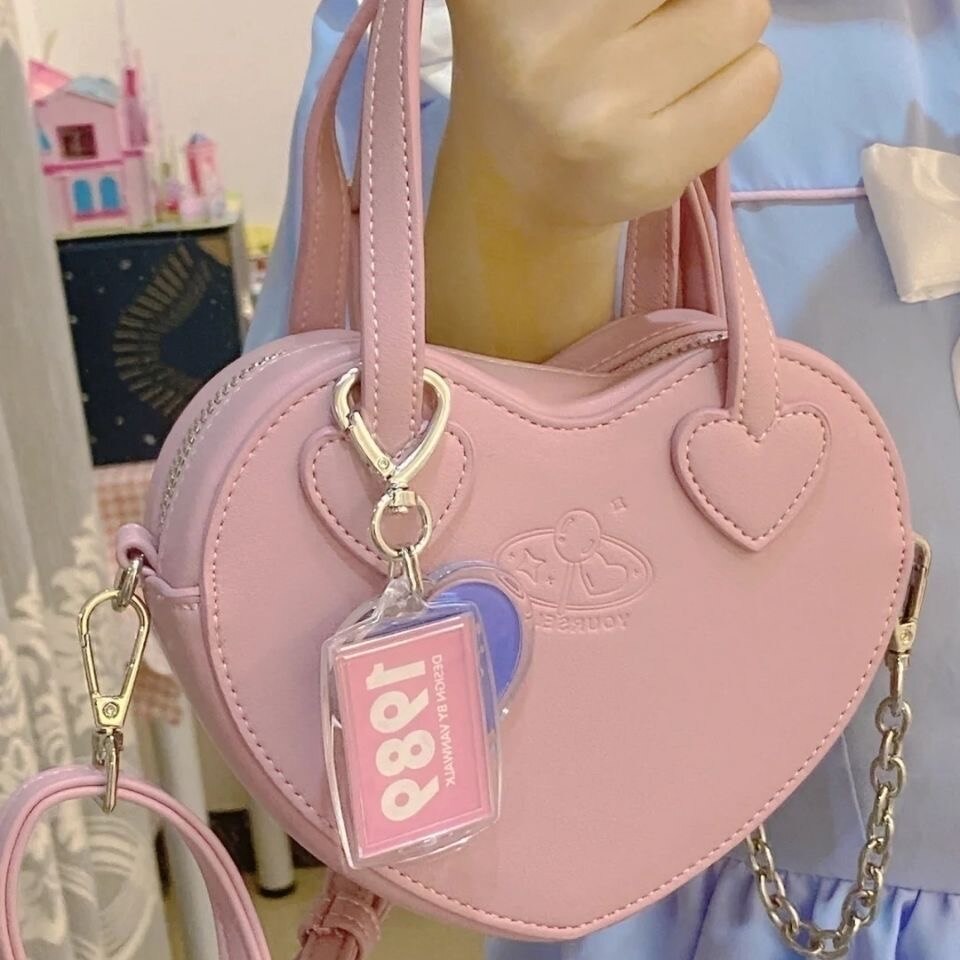 New Love Kawaii Pink heart Handbag Bag by The Kawaii Shoppu | The Kawaii Shoppu