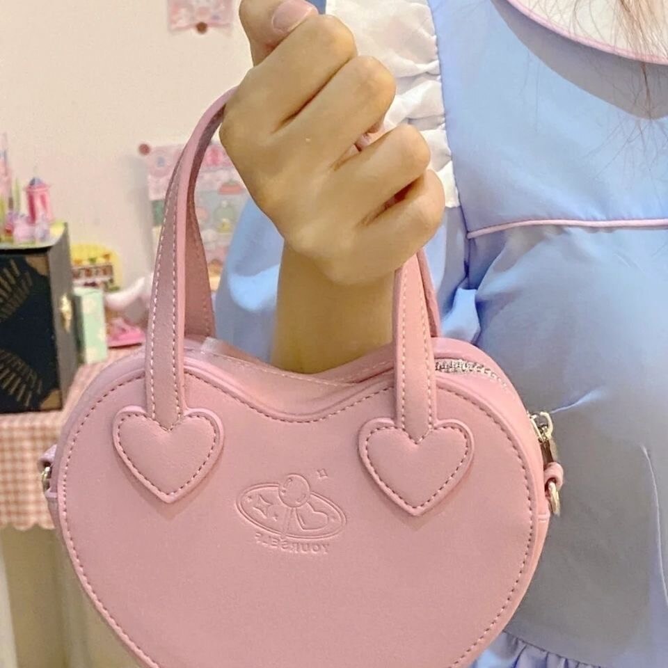 New Love Kawaii Pink heart Handbag Bag by The Kawaii Shoppu | The Kawaii Shoppu