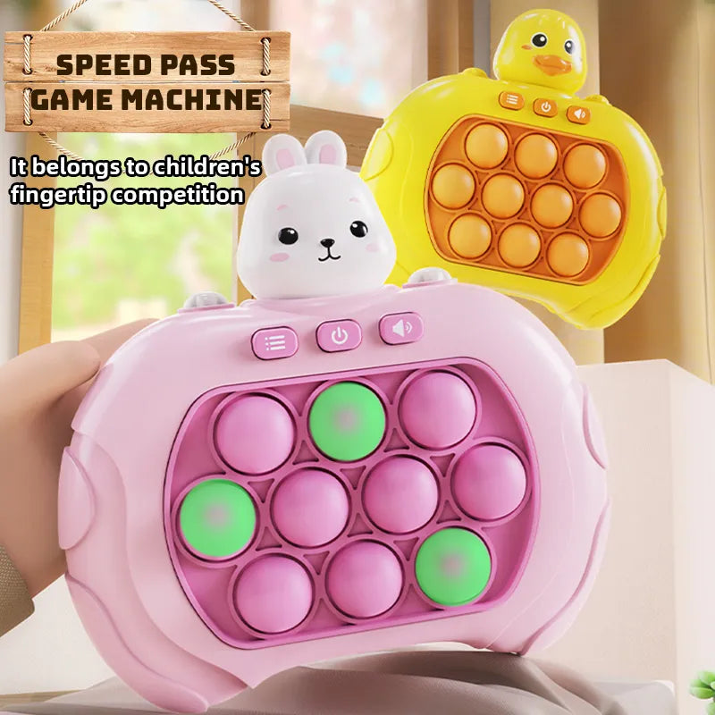 NEW Upgraded - 1PC Cute Bear Popit Light up Handheld Fidget Toy Poppit Console Game Toy by The Kawaii Shoppu | The Kawaii Shoppu