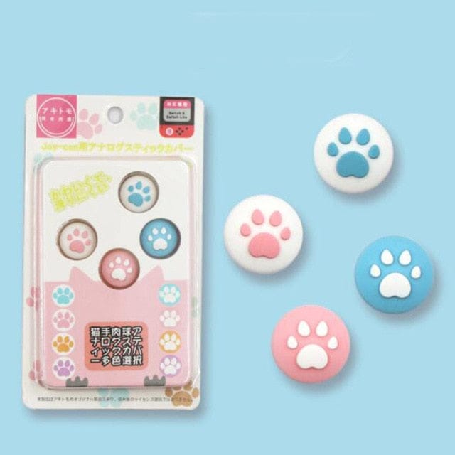 NS Switch PawPaw Joy Stick Grip Caps Multi null The Kawaii Shoppu