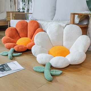 Pastel Flower Daisy Plush Chair Cushion Pillow Home & Kitchen The Kawaii Shoppu