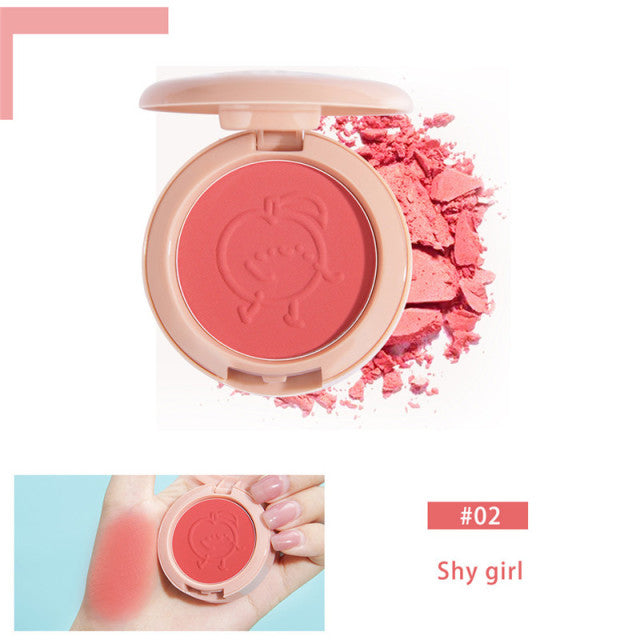 Peachy 6 Colors Blush Makeup Mineral Powder Palette 02 Beauty Accessory by The Kawaii Shoppu | The Kawaii Shoppu