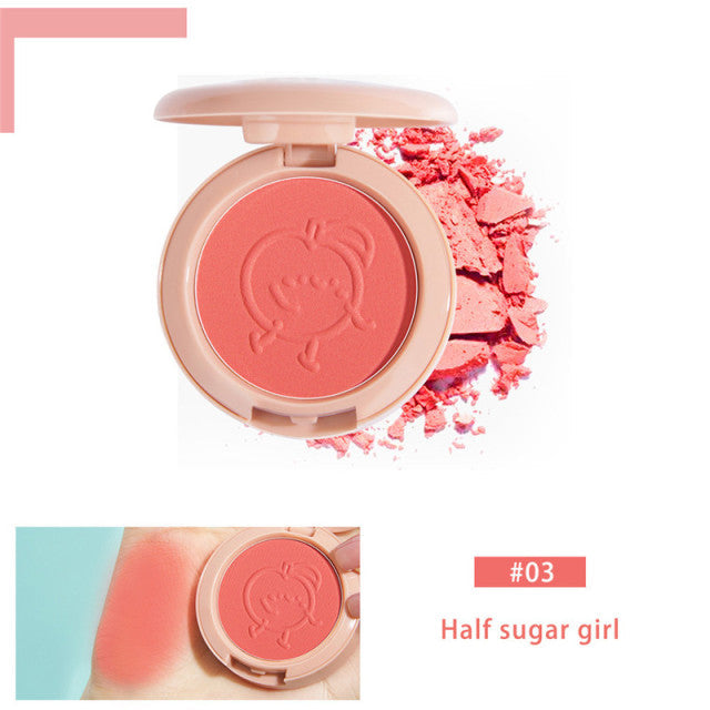 Peachy 6 Colors Blush Makeup Mineral Powder Palette 03 Beauty Accessory by The Kawaii Shoppu | The Kawaii Shoppu
