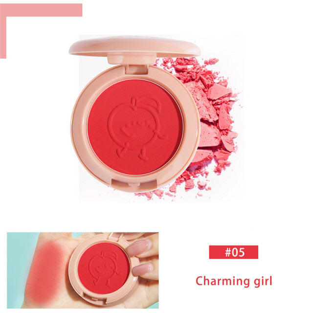 Peachy 6 Colors Blush Makeup Mineral Powder Palette 05 Beauty Accessory by The Kawaii Shoppu | The Kawaii Shoppu