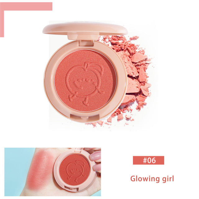 Peachy 6 Colors Blush Makeup Mineral Powder Palette 06 Beauty Accessory by The Kawaii Shoppu | The Kawaii Shoppu