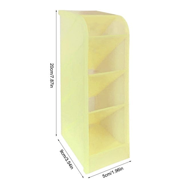 Pen & Washi-Tape Desk Organizer 5x20cm B Yellow Decor The Kawaii Shoppu