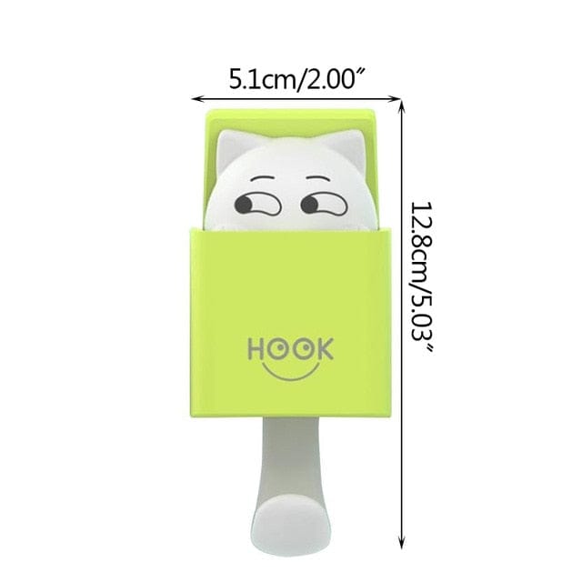 Pop Up Hook Kitten Green Accessory The Kawaii Shoppu