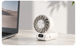 Portable Ice Cooling Handheld Fan USBC Charge with Lanyard
