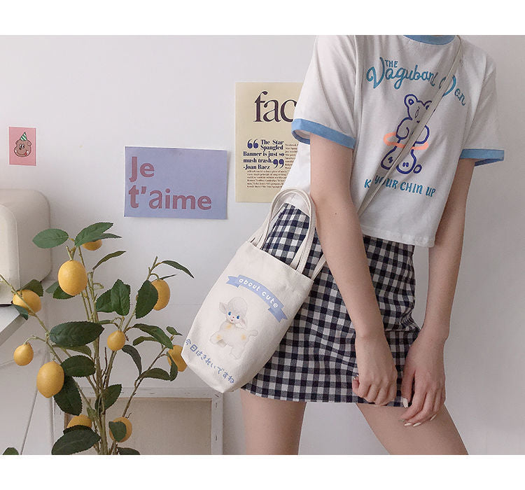 Portable Water Bottle Holder Bubble Tea Carry Bag Accessories by The Kawaii Shoppu | The Kawaii Shoppu