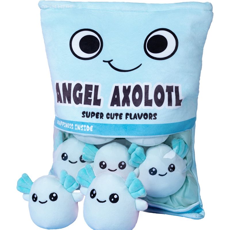 Pudding Plushies (Mega Collection) 6pcs-Angel Axolotl Soft Toy by The Kawaii Shoppu | The Kawaii Shoppu