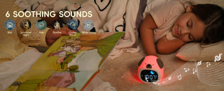 Puppy-Shape Kids Alarm Clock with Night Light Cute Sleep Training Clock
