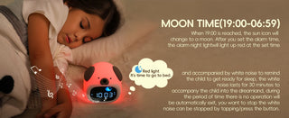 Puppy-Shape Kids Alarm Clock with Night Light Cute Sleep Training Clock