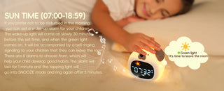 Puppy-Shape Kids Alarm Clock with Night Light Cute Sleep Training Clock