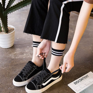 Rainbow Kawaii Transparent Socks Black null The Kawaii Shoppu