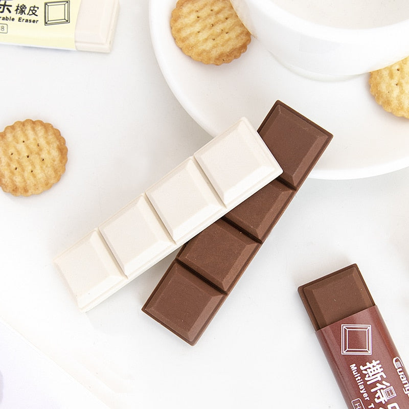 Realistic Tearable Chocolate Cookies Rubber Eraser Stationery by The Kawaii Shoppu | The Kawaii Shoppu