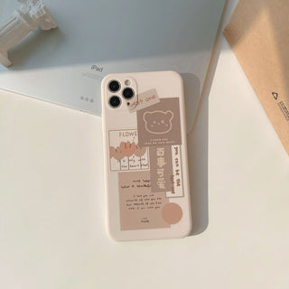 Retro Chocolate Smile Sweet Bear iPhone Case Phone Cases & Covers by The Kawaii Shoppu | The Kawaii Shoppu