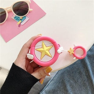 Sakura Airpods 2 Case Round Pink Wings null The Kawaii Shoppu