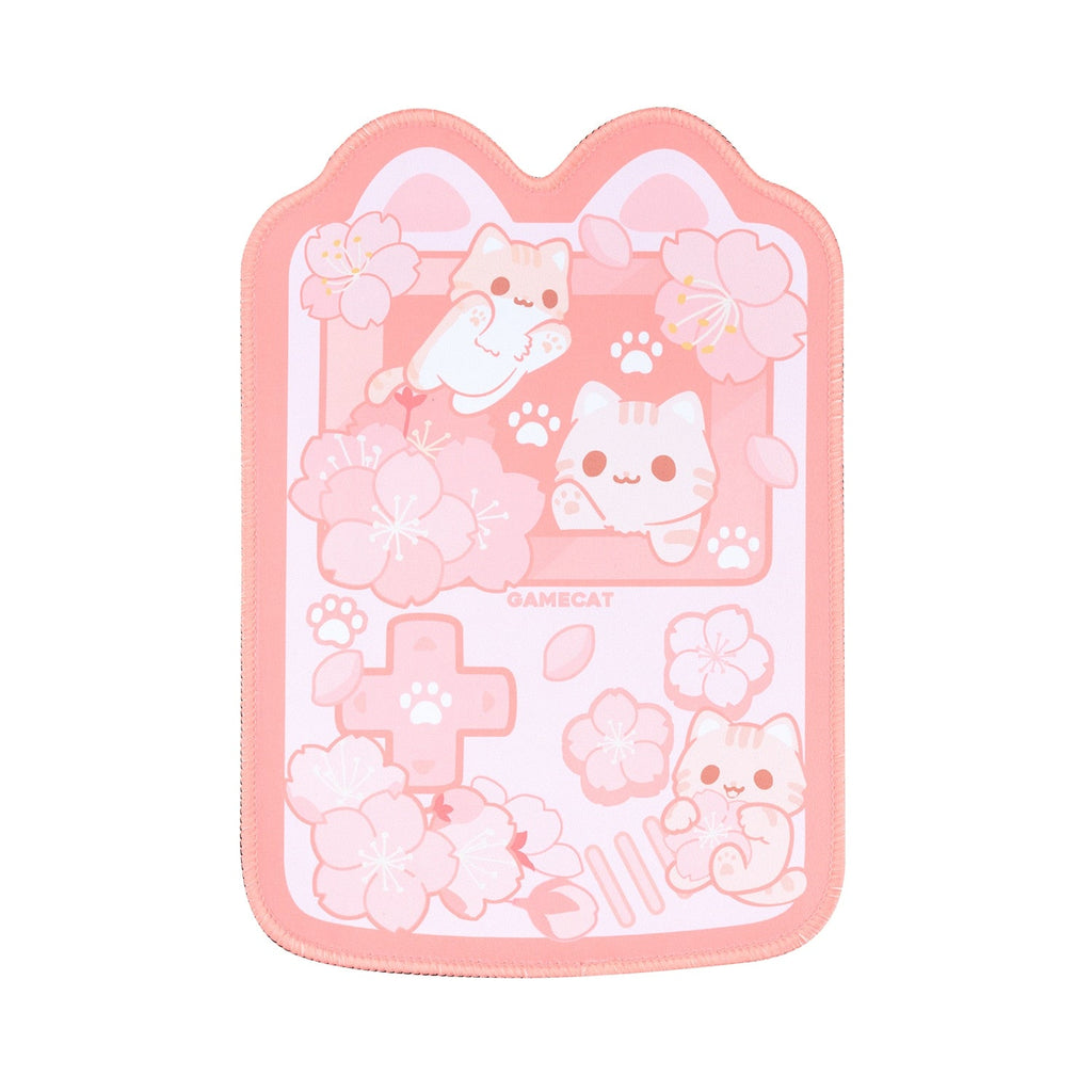 Sakura Cat Desk Mouse Pad Desk Accessories by The Kawaii Shoppu | The Kawaii Shoppu