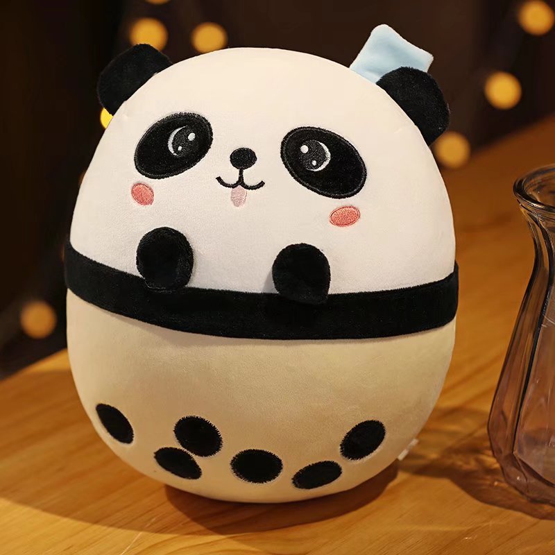 Shoppu Boba Milk Tea Plushies 25cm panda Soft Toy by The Kawaii Shoppu | The Kawaii Shoppu