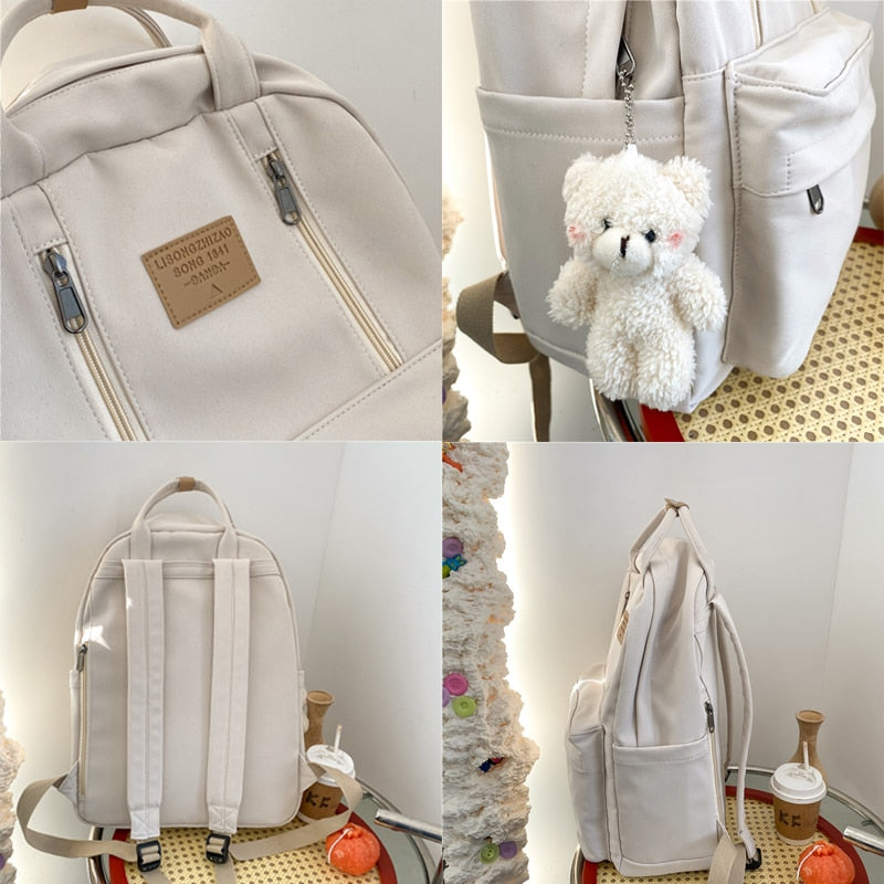 Shoppu City Double Zipper Rucksack Bags by The Kawaii Shoppu | The Kawaii Shoppu