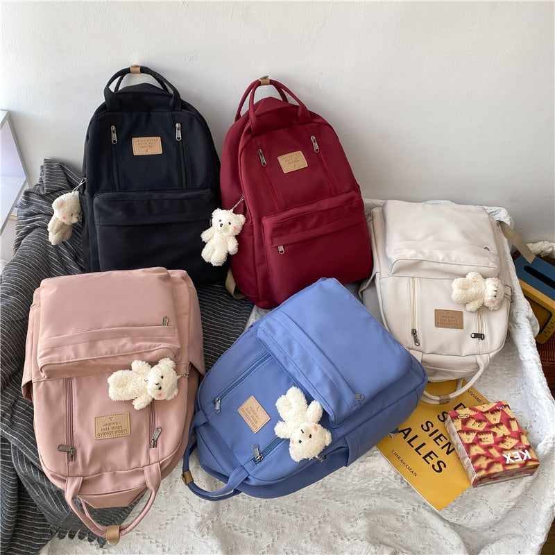 Shoppu City Double Zipper Rucksack Bags by The Kawaii Shoppu | The Kawaii Shoppu