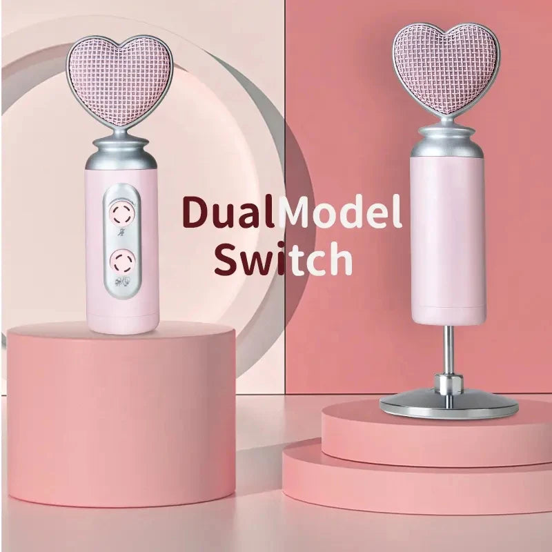 Shoppu Heart Professional USB Noise Reduction Pink Microphone For Mobile Phone Pink Electrical by The Kawaii Shoppu | The Kawaii Shoppu
